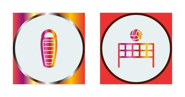 Sleeping Bag and Flash  Icon vector