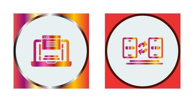 Website and Data Transfer Icon vector