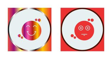 Smile and Neutral Icon vector