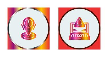 location and notification Icon vector
