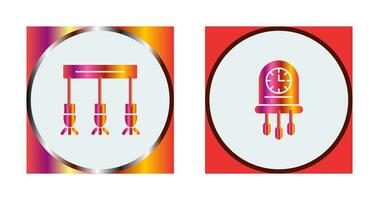 Light and Clock Icon vector