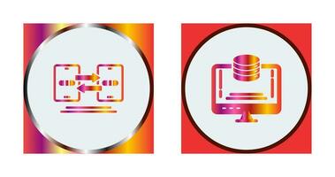 Data Synchronization and Data Storage Icon vector