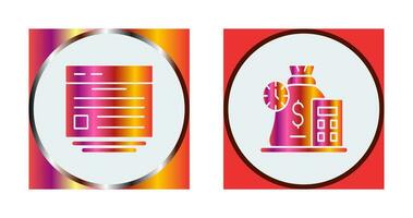 Website and Expense Icon vector