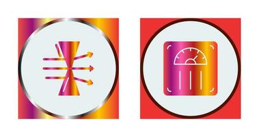 Dispersion and Weight Scale Icon vector