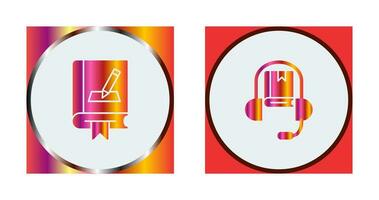 Editing and Audio Book Icon vector