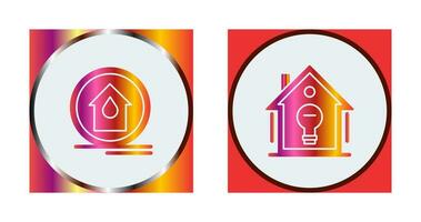 Fire Alarm and Home Automation Icon vector