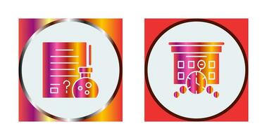 Hypothsis and Deadline Icon vector