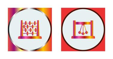 Abacus and Pendulum Icon vector