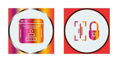 Voice Lock and Password Icon vector