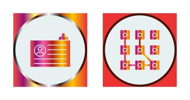 Account and Pattern Icon vector