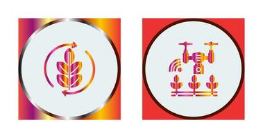 Agronomy and Smart Farm Icon vector