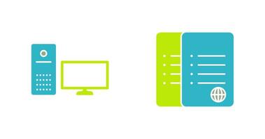 computer and corrupted data  Icon vector
