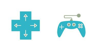 Direction Key and Gaming Control Icon vector