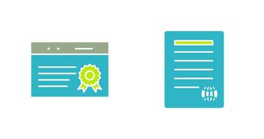 quality assurance and press release Icon vector