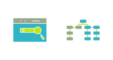 SEO And Seo structure Icon vector