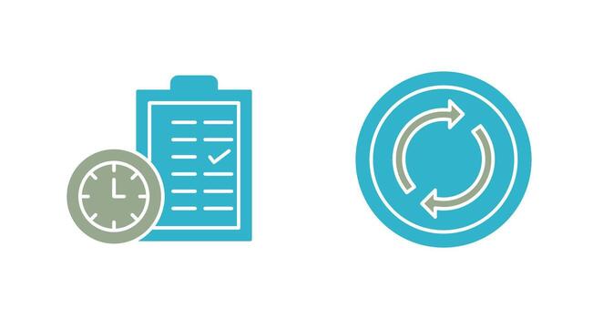 hora cepillado y lazo icono vector