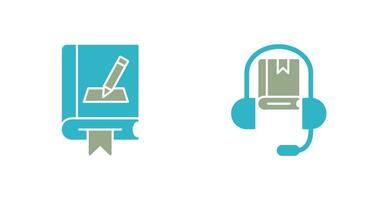 Editing and Audio Book Icon vector