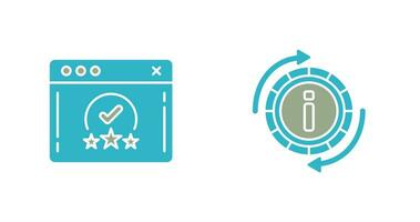 rating and refresh  Icon vector