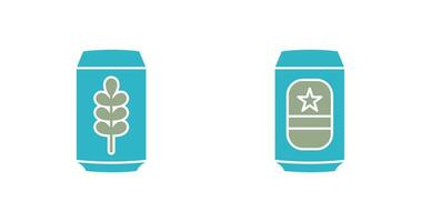 Beer Can and beerage Icon vector