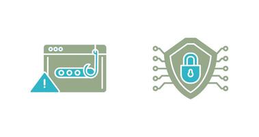 suplantación de identidad contraseña y seguridad icono vector