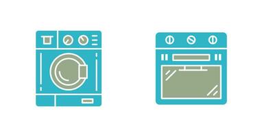 Washing Machine and Stove Icon vector