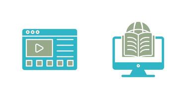 Online Tutorials and Learning Icon vector