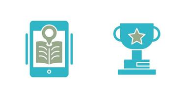 Library and Prize Icon vector