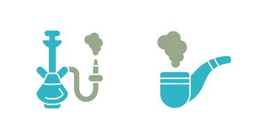 Hookah and Smoke Pipe Icon vector