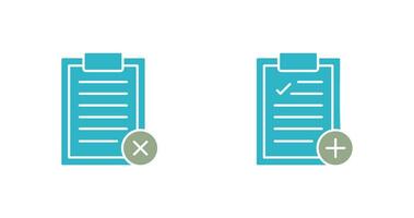 Rejected and Add Icon vector