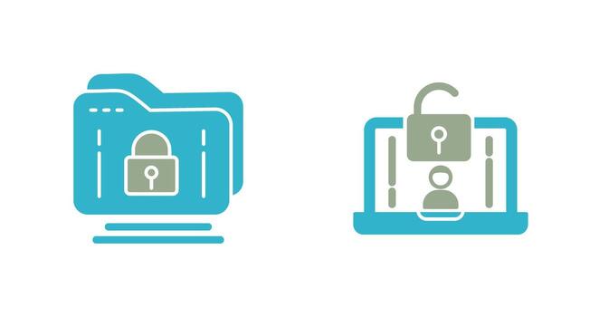 Folder and Access Icon vector