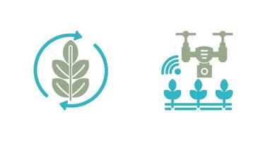 Agronomy and Smart Farm Icon vector