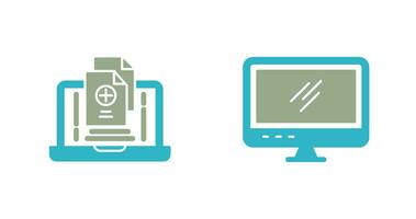 Screen and Add Icon vector