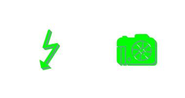 flash and camera Icon vector