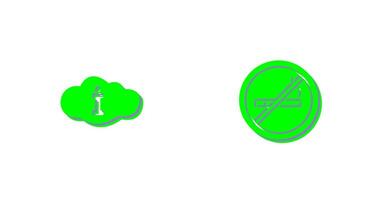 information and No smoking  Icon vector