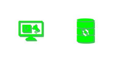 Digital Marketing and Database Management Icon vector
