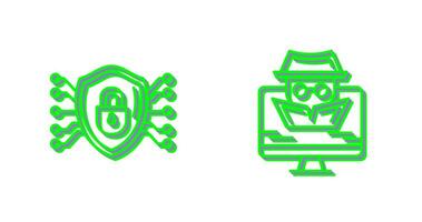 Protection and Spyware Icon vector