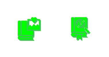 Pictures and Search Icon vector