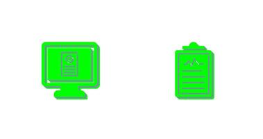 Online appointment and Clipboard Icon vector