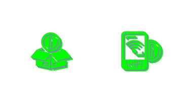 wifi signal and box Icon vector