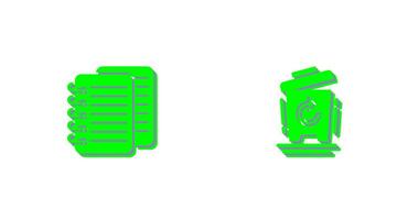 notes and bin Icon vector