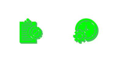 Check List and Time Setting Icon vector