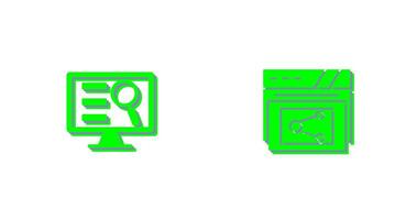 Monitor Screen and Share Icon vector