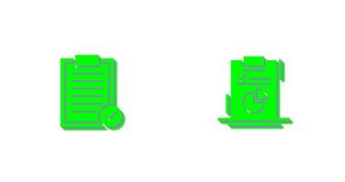 Selected and Diagram Icon vector