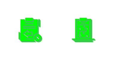 Return Failed and Strategybussiness Icon vector