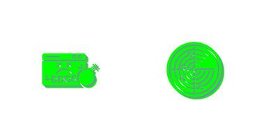 Ddos and Radar Icon vector