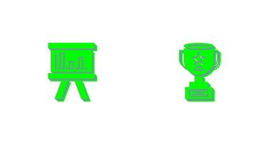 Board and Trophy Icon vector