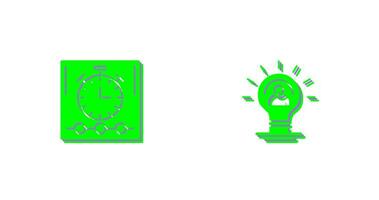 Time and Idea Icon vector