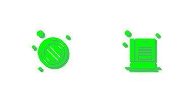 Forbidden and Book Icon vector