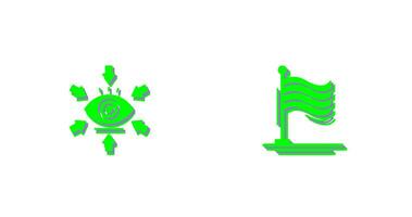 Visualization and Flag Icon vector