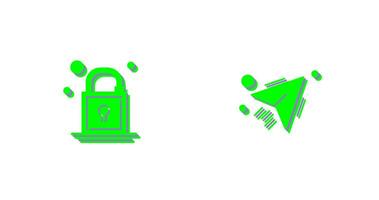 Lock and Send Icon vector